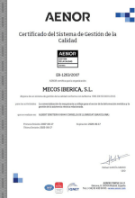 certificado-AENOR-IQNET-12632007-mecos-iberica-gestión-de-calidad